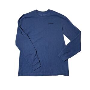 Patagonia Long Sleeve Men's T-Shirt size Medium, Regular Fit; Blue